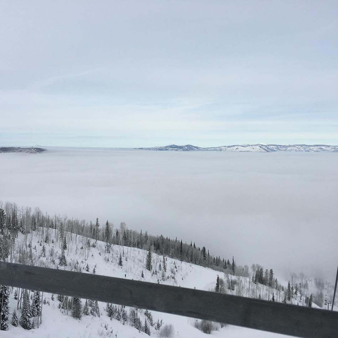 Morning fog over Steamboat