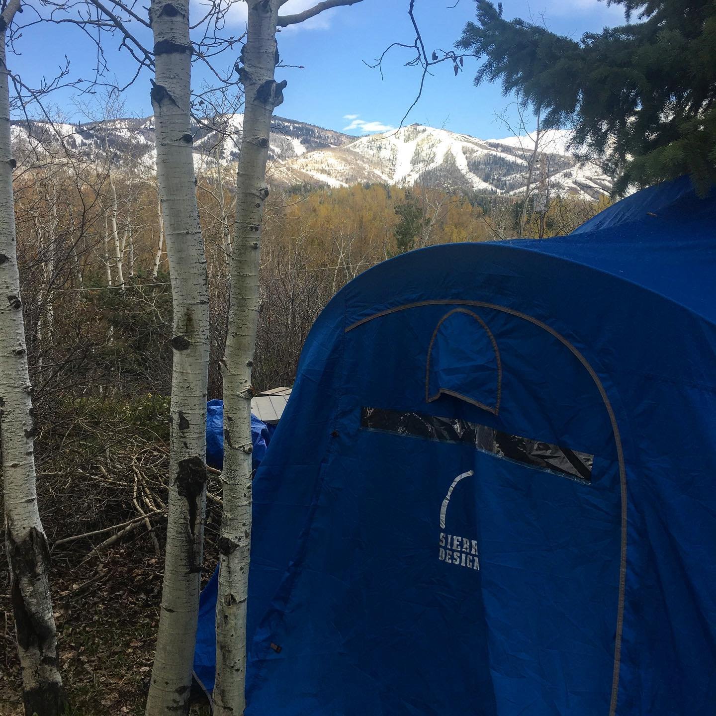 Backyard camping day 1