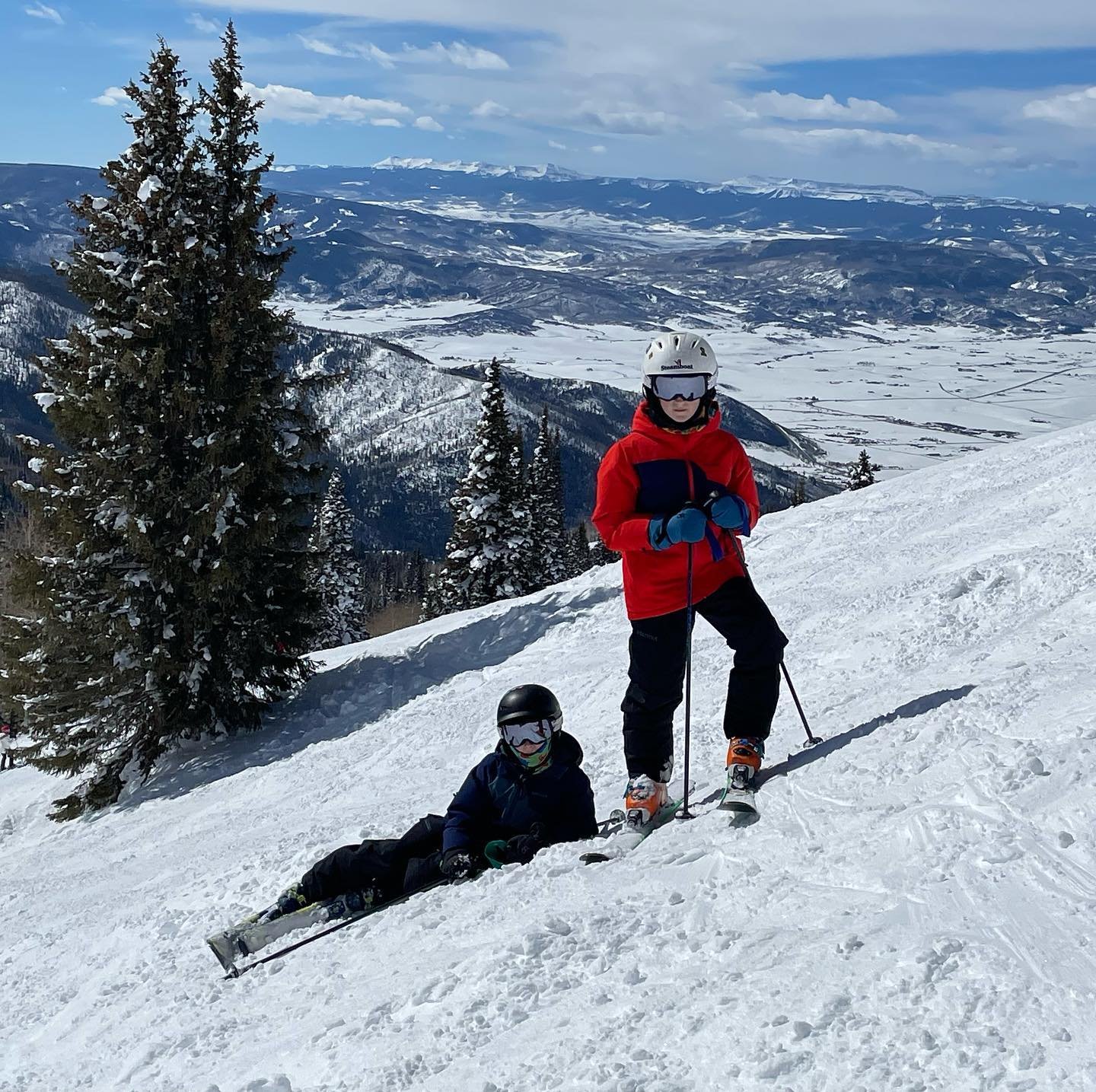 Spent the day trying to keep up with these two rippers @steamboatresort
