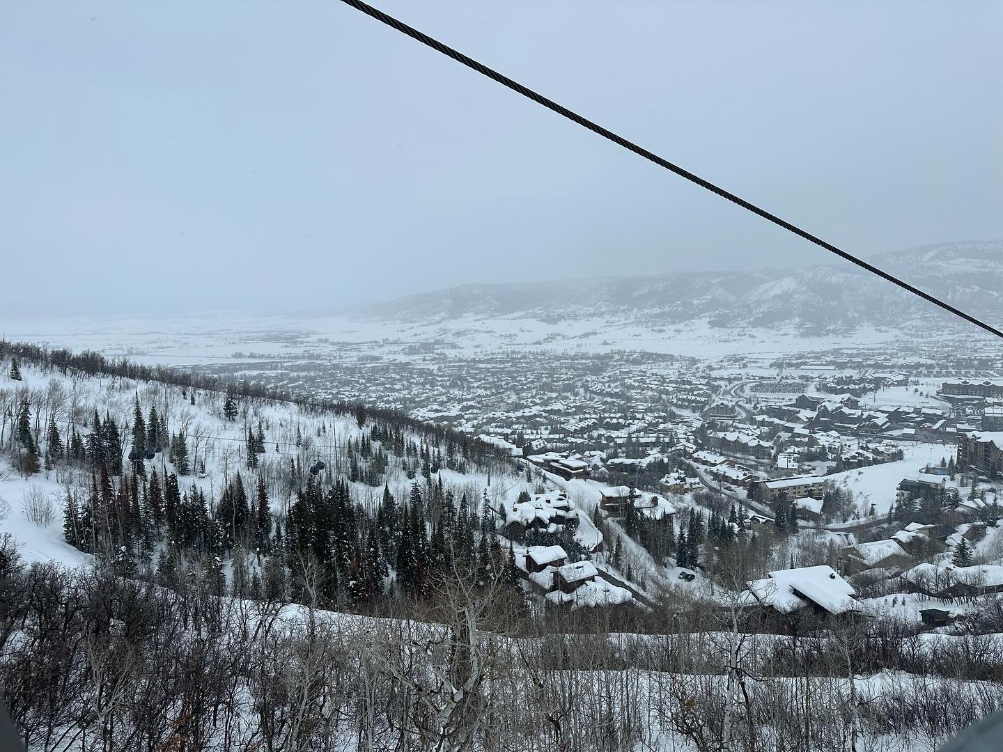 Low light fast groomer day @steamboatresort