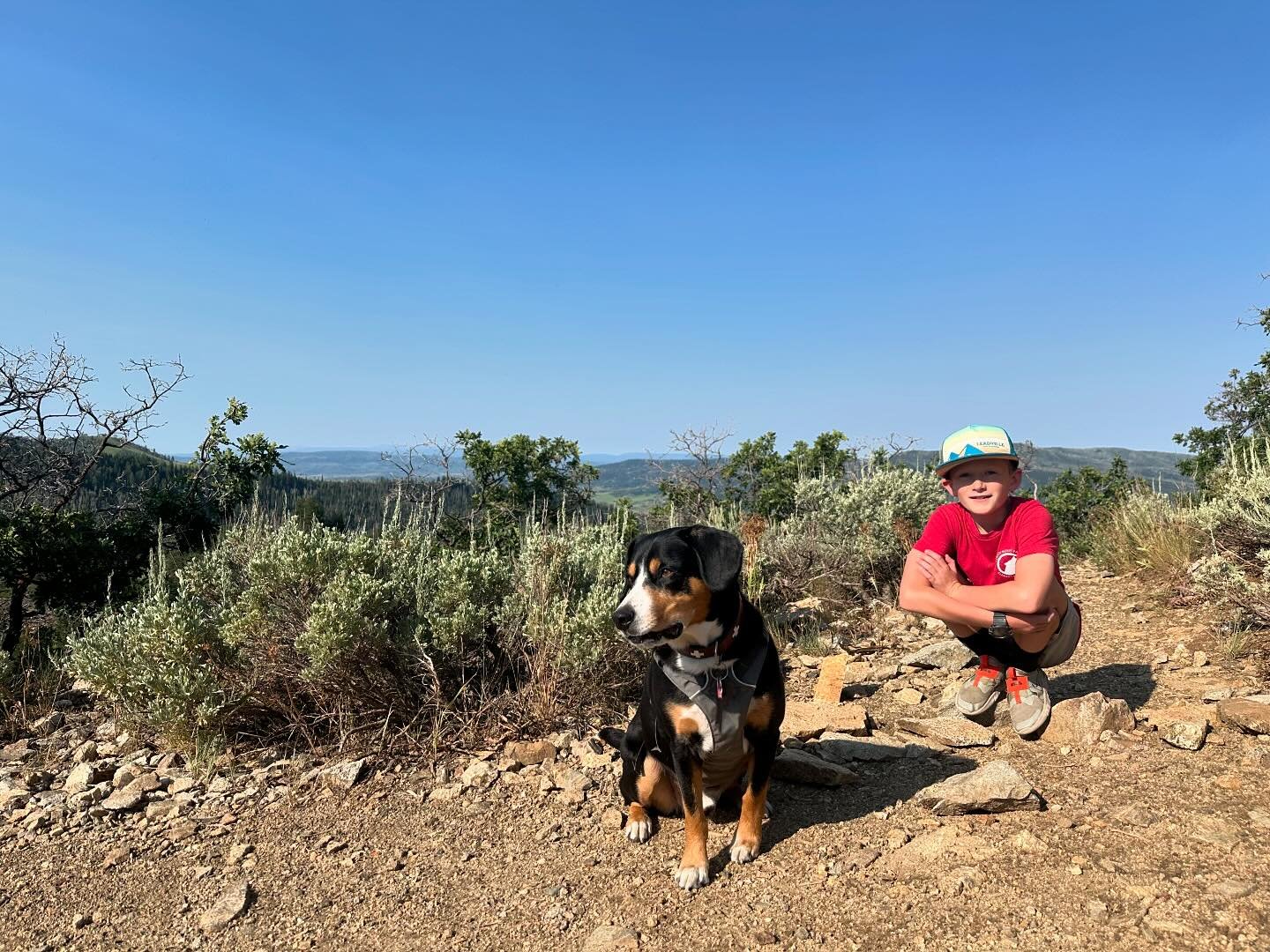 Uranium Mine hike with Silas and Alta