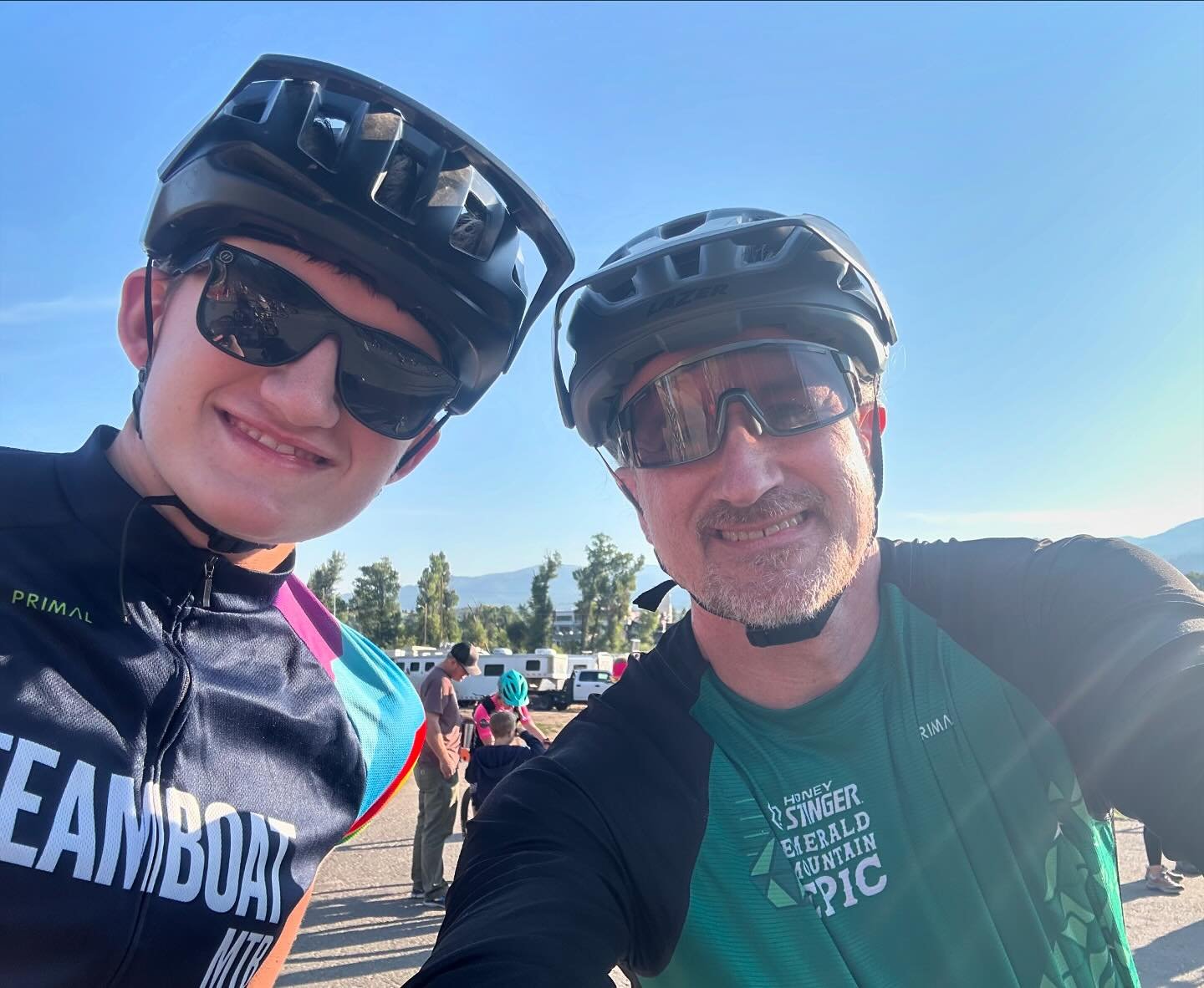 Elliot and I raced the Emerald Mtn Epic today. Combined total of 60 miles and about 7,000 vert ft. He rocked it, especially in the heat of the afternoon.
